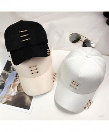 Unisex Snapback Piercing Silver Baseball in Women's Baseball Caps