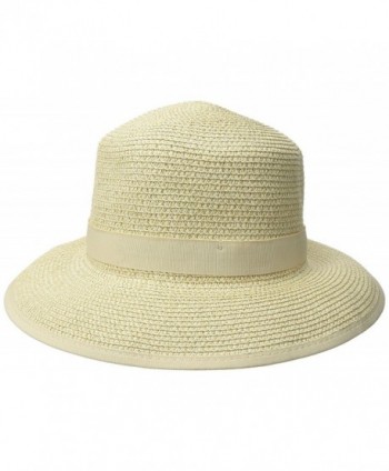 Physician Endorsed Women's Pitch Perfect Straw Sun Hat- Rated UPF 50+ For Max Sun Protection - Gold Tweed - CC11N1P2JRP