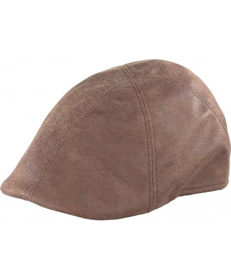 Henschel Faux Leather Ivy Scally Cap 6 Panel Driver 6216 - CT114WJFII1