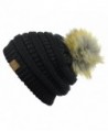 NYFASHION101 Exclusive Stretch Cable Beanie in Women's Skullies & Beanies
