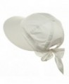 Ladies White Cotton Garden Hat