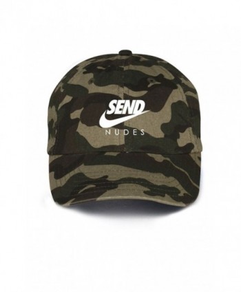 Send Nudes Unstructured Baseball Dad Hat- Camo - CO17X3LWMGI