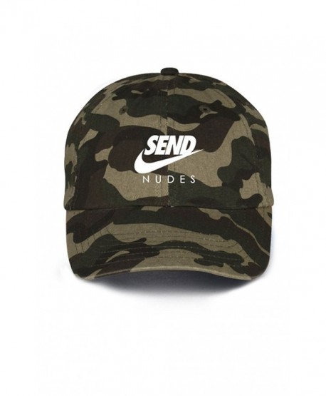 Send Nudes Unstructured Baseball Dad Hat- Camo - CO17X3LWMGI
