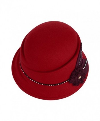 Jelord Winter Flower Cloche Bucket in Women's Fedoras