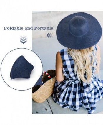 DAFUNNA Beachwear Striped Foldable Packable in Women's Sun Hats