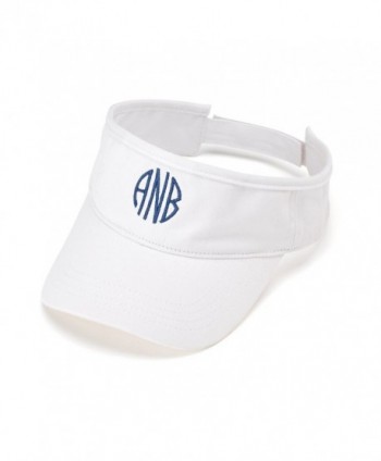 Wholesale Boutique Visors Personalized - White - CL12G2D8YDF