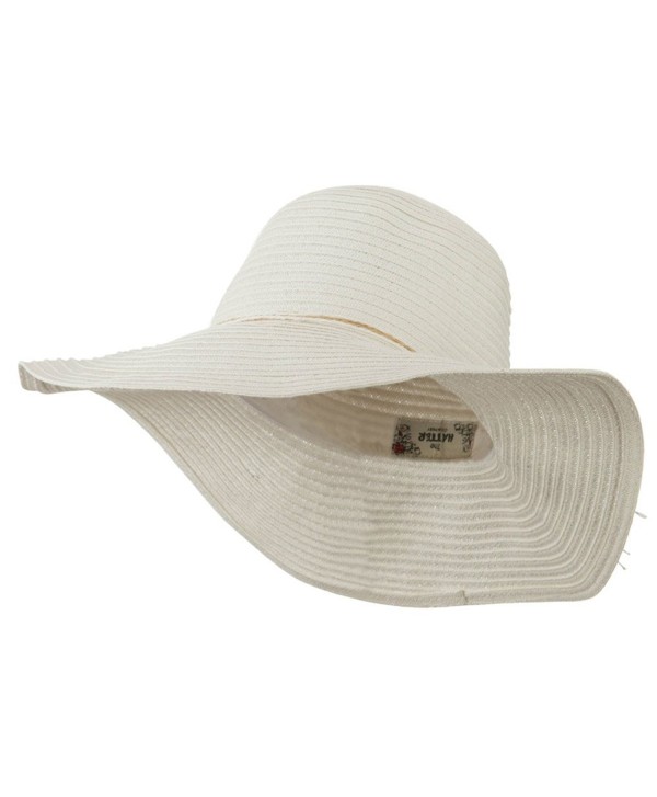 Coconut Band Floppy Hat - White W38S25E - CK11E8U26MZ