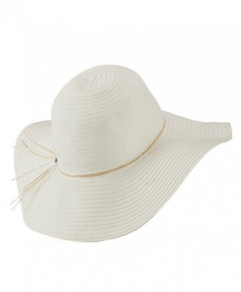 Coconut Band Floppy Hat White in Women's Sun Hats