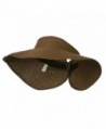 UPF 50+ Bow Closure Roll Up Visor - Brown W39S33D - CY11E8U738R