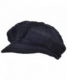 Yuhan Pretty Women's Wool Knit Winter Hat Warm Plush Lined Snow Ski Visor Caps - Black - CD189LE6A0E