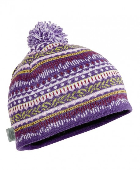 Turtle Fur Womens Merino Wool Nordic Style Beanie Lined w/Microfleece - Beemish Shroomish Wisteria - CP186KQYMA8