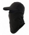 Home Prefer Mens Winter Hat with Visor Balaclava Fleece Hood Windproof Skull Cap - Black - C4186UY3NGO