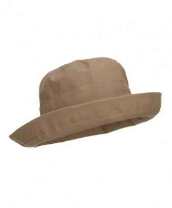 Women's Upturned Crushable Hat - Tan - CR11YAJ4L5D