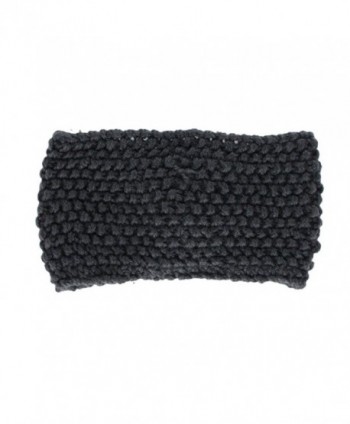 Women Crochet Flower Bow Knitted Head Wrap Headband Ear Warmer Hairband ...