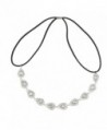 Lux Accessories Pave Bridal Glam Braided Bling Stretch Headband - CH11QS4TWCB
