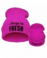 Tuscom Unisex Women Men Hat Warm Winter Knit Cap Hip-hop Beanie Hats - Hot Pink - C912N9KV4LK