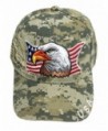 Aesthetinc Patriotic USA American Eagle American Flag Baseball Cap Embroidered - Army Digital Camo - CG126BUYRAR