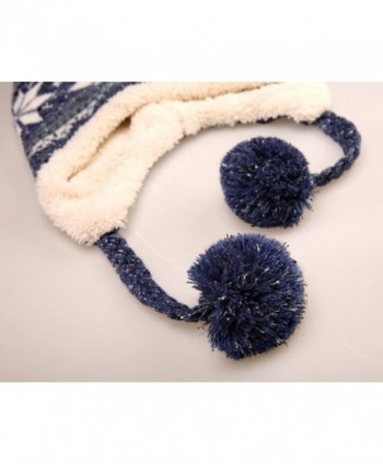 Dosoni Women Winter Earflap Snowflake in Women's Skullies & Beanies