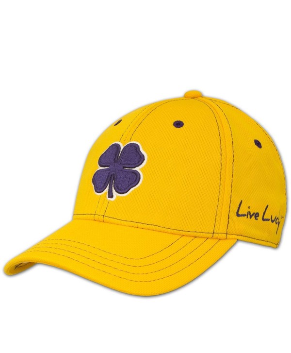 Womens Gold With Purple Clover Rope Lucky Baseball Hat - Gold Purple ...