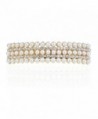 IPINK Clear Crystal Inlaid Pearl Wave Hairpin Hair Clip New Accessories - Style 1 - CQ11W1F9HJJ