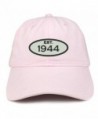 Trendy Apparel Shop Established 1944 Embroidered 74th Birthday Gift Soft Crown Cotton Cap - Light Pink - CW180L9Z7K2
