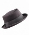 NYFASHION101 Womens Accent Classic Porkpie in Women's Fedoras