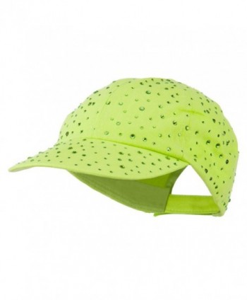 Bejeweled Glitter Baseball Cap - Lime - CN11VSYDKXD