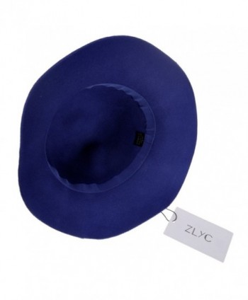 ZLYC Fashion Winter Ribbon Fedora