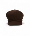 SS/Sophia Cotton Elastic newsboy Cap - Brown - CP11ZCE3NLJ