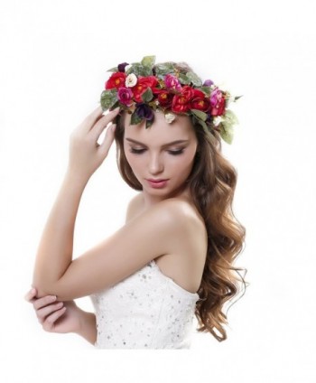 handmade Flower Adjustable Wedding Festivals in Women's Headbands in Women's Hats & Caps