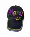 Denim Rhinestone Bling Sports Mom Baseball Cap Hat - Mardi Gras Hat - CP12O6NVW0L