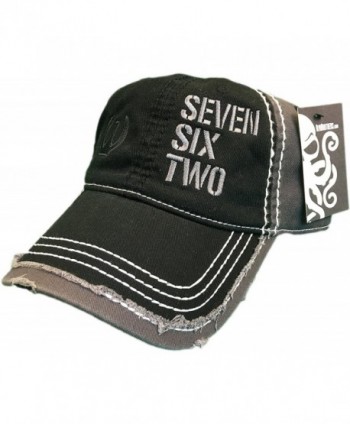 Seven Six Two Ak-47 Hat / cap Black / Grey Distressed 7.62 Rifle - CV12MA6M8LQ