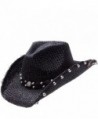 Peter Grimm Ltd Unisex Stallion Straw Cowboy Hat - Pgd4015-Blk-O - Black - CX11LBY53N5