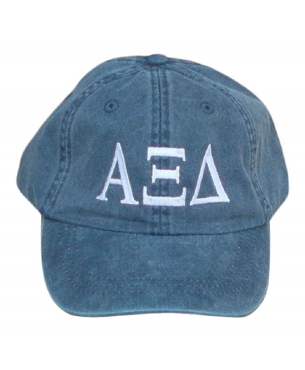 Mega Greek Womens Alpha Xi Delta Baseball Cap - Navy Blue - CW12290B0GD