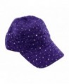 Glitzy Sequin Baseball Ladies Purple in Women's Baseball Caps