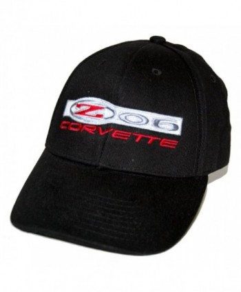 Corvette Z06 Cotton Twill Black Hat Cap Licensed Logo - CG112KU5WQH