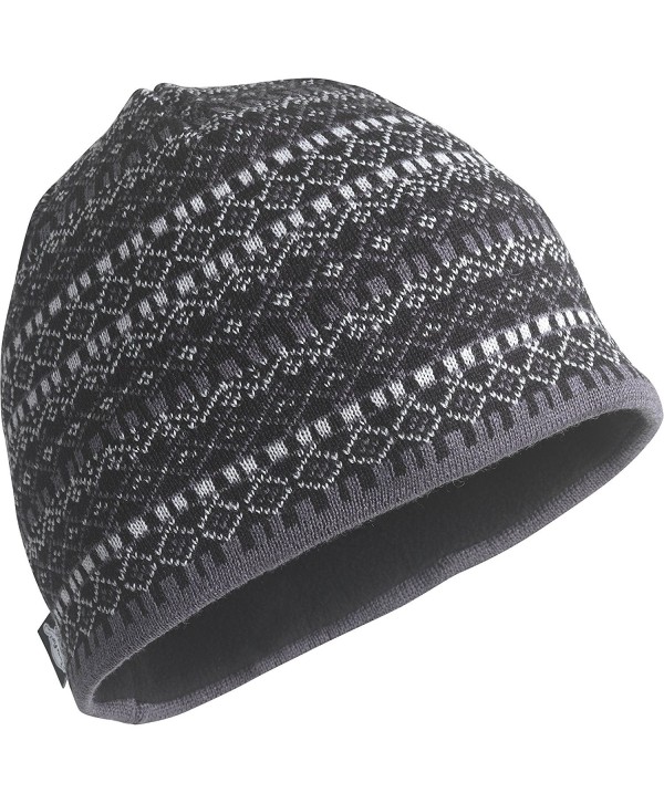 Turtle Fur Mens Merino Wool Nordic Style Beanie- Black/Solid Knits - Franz Black - C611K5PPRBT