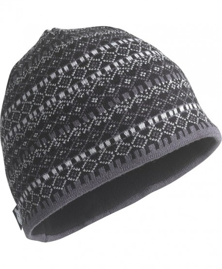 Turtle Fur Mens Merino Wool Nordic Style Beanie- Black/Solid Knits - Franz Black - C611K5PPRBT