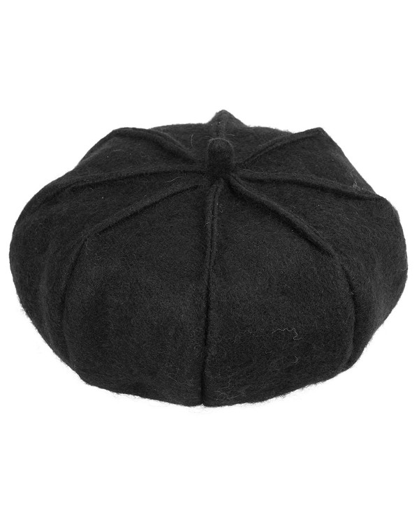 ManChDa Berets - classic wool berets winter berets for women 3 colors - soft - 1.black - C01882OR6U3