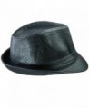 Samtree Fedora Classic Leather 02 Black in Women's Fedoras