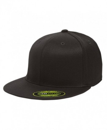 Flexfit/Yupoong 210 Fitted Flat Bill Cap - Black - CK184EUA87T