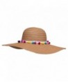 Chic Soul Multi Color Floppy Straw in Women's Sun Hats