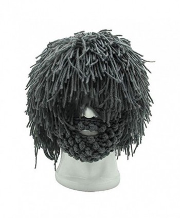 Barbarian Knitted Beard Winter Funny in Men's Skullies & Beanies