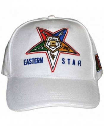 Order of The Eastern Star Womens Adjustable Cap White - CJ12NAFFTQP