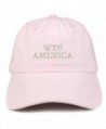 Trendy Apparel Shop WTF America Embroidered 100% Quality Brushed Cotton Baseball Cap - Light Pink - C9185HOL5D4