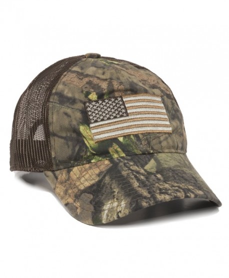 Outdoor Cap Men's Camouflage Americana Cap- One Size - Mossy Oak Break-up Country/Brown - CP189TDS6C2