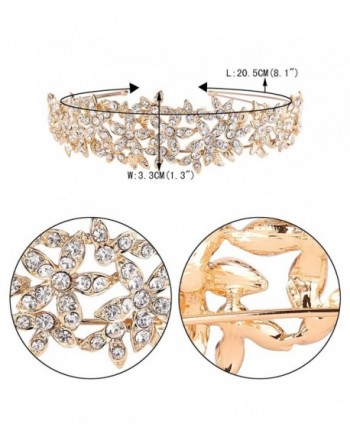 EVER FAITH Austrian Crystal Gold Tone in Women's Headbands in Women's Hats & Caps