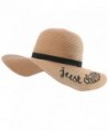 Womens Floppy Panama Straw Summer Beach Sun Hat Foldable - Coffee_just Chillin - CT184X53KTG