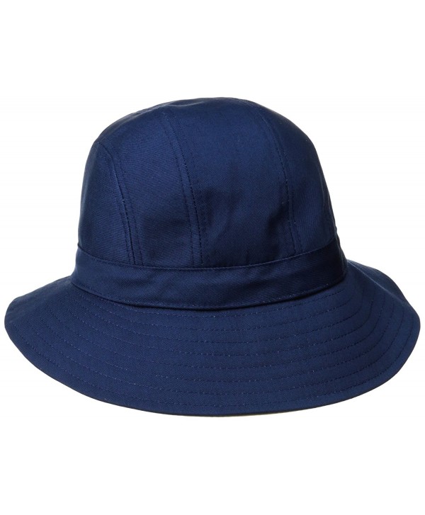 Physician Endorsed Women's B Zee 100 % Cotton Two Tone Sun Hat- Rated UPF 50+ for Max Sun Protection - Navy/Khaki - C911JTF00V3