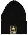 US Army Black Winter Knit Hat Star United States Skully Beanie - CJ115DG48ER